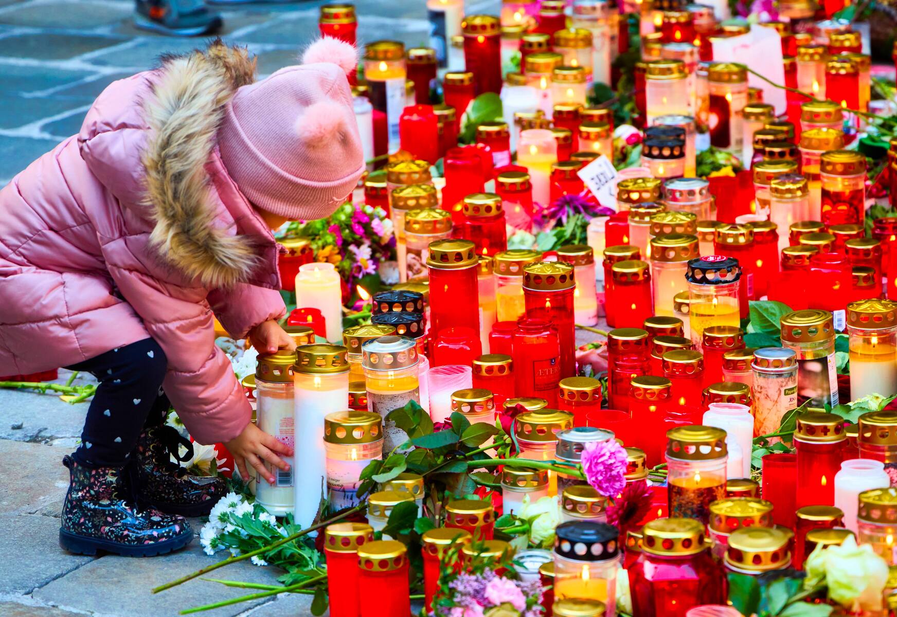 Gedenken an die Terroropfer in Wien